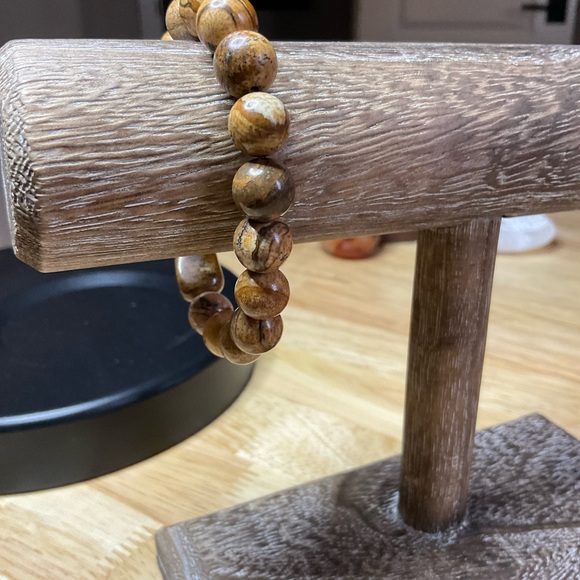 Picture Jasper Bracelet with (10 mm) Beads - Picture 7 of 7
